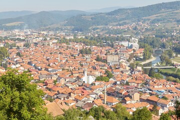 Obraz premium The Bosnian Pyramid in Visoko, what some call an ancient pyramid and what others call a hill