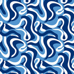 an abstract pattern on a blue background, seamless pattern background