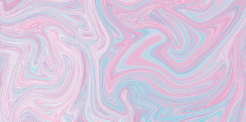 Colorful psychedelic background made of interweaving curved shapes Pastel digital texture. Smudged cover template 