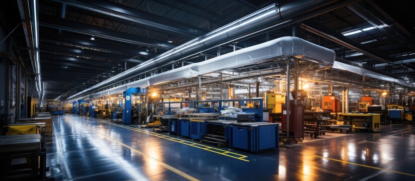 inner warehouse of a metal manufacturing plant