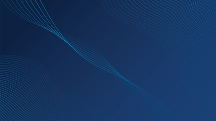 Premium background wave line isolated dark blue background. Modern futuristic graphic design element suitable for presentation background, new year background