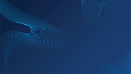 Premium background wave line isolated dark blue background. Modern futuristic graphic design element suitable for presentation background, new year background