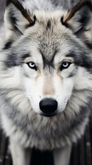Fototapeta premium seamless wolf photo design for phone wallpaper created with Generative Ai