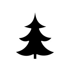 Fototapeta premium Christmas tree glyph icon