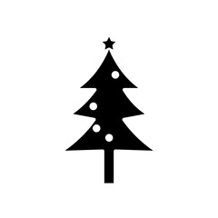 Christmas tree glyph icon