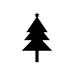 Christmas tree glyph icon