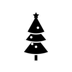 Christmas tree glyph icon