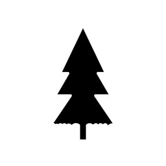 Obraz premium Christmas tree glyph icon