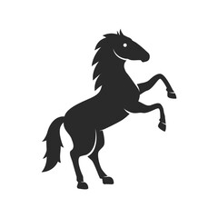 Horse logo. Horse silhouette for Coat of Arms. Heraldic symbol. Horse crest logo. Vector illustration