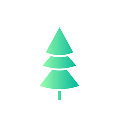 Christmas tree gradient icon