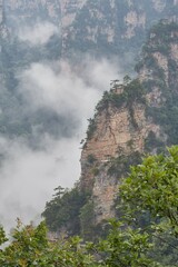 The Tianzi Mountain area of Zhangjiajie National Forest Park, Hunan, China