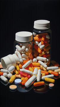 image of prescription pills created with Generative Ai