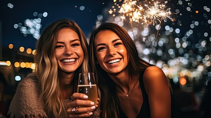 happy new year with best friends