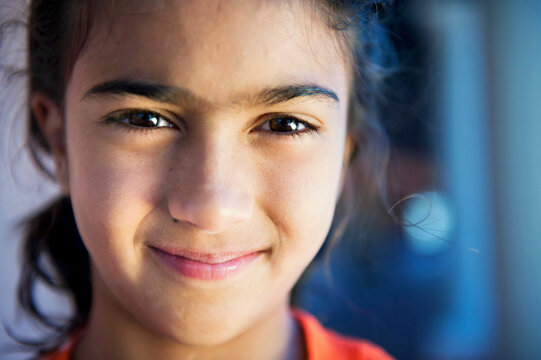 Close-up portrait of a young girl; Scottsdale, Arizona, United States of America