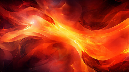 Vibrant Flames and Abstract Fire Background: A Powerful Inferno of Red and Orange, Burning with Dynamic Energy - Creative Artistic Design for Explosive Visuals.