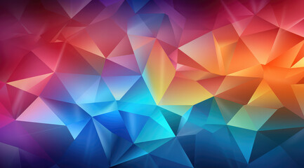  A vivid mosaic of geometric triangles forming a colourful, abstract gradient.