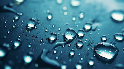 Close-Up of Sparkling Waterfall Droplets Background