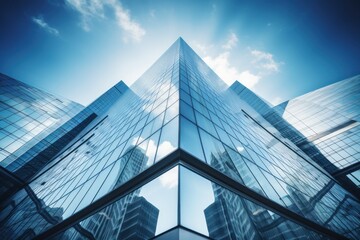 Modern Architecture with Glass Reflection