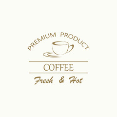 Coffee sticker