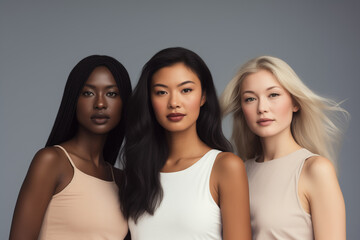 Obraz premium Women of diverse ethnicities