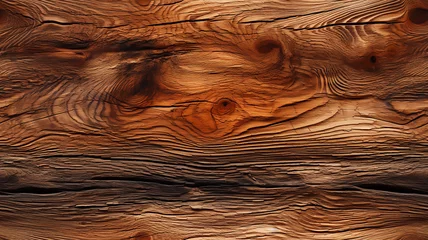 Tuinposter Seamless realistic wood grain pattern © amirhamzaaa