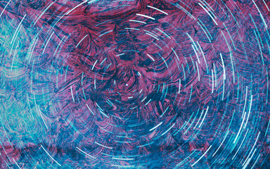 Premium background design with textures and blue-red pastel colors with white swirl. Artistic geometric, minimalistic colorful abstract.