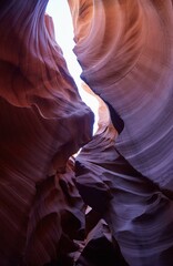 The incredible Lower Antelope Canyon, a popular slot canyon in Page, Arizona