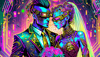 mysterious space wedding.