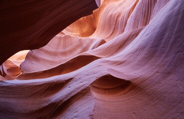 The incredible Lower Antelope Canyon, a popular slot canyon in Page, Arizona