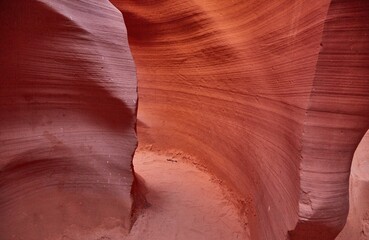 The incredible Lower Antelope Canyon, a popular slot canyon in Page, Arizona