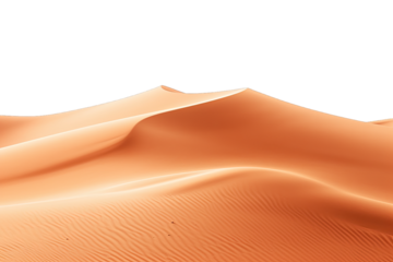 View Of Beautiful Light Brown Desert On Transparent Background