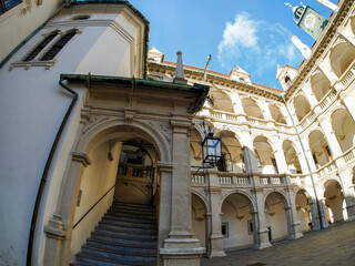 Landhaus Graz Austria in winter season