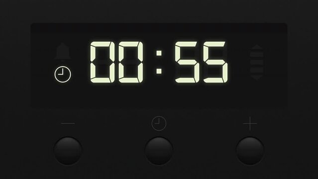 Digital Countdown On Kitchen Oven