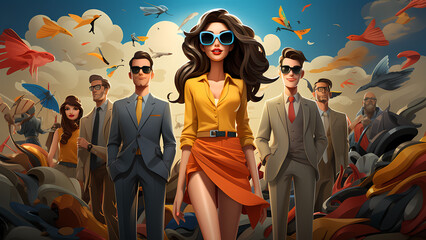 
"Modern Fashion Elegance: A Glimpse into Contemporary Style"