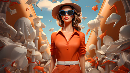 
"Modern Fashion Elegance: A Glimpse into Contemporary Style"