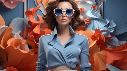 
"Modern Fashion Elegance: A Glimpse into Contemporary Style"