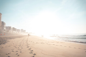 the beach in the morning, Ipanema, Rio de Janeiro, Brazil