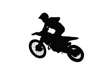 Obraz na płótnie Canvas silhouette of a motorcycle