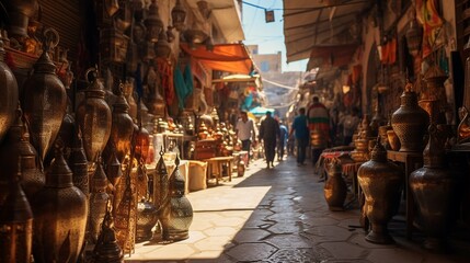 Obraz premium moroccan souk