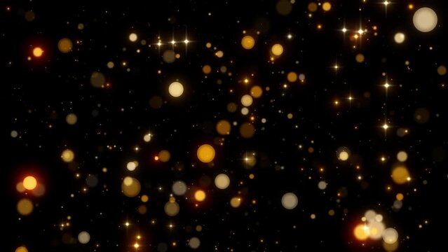 black gold circles glitter background video