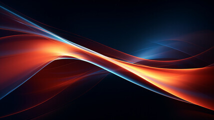 Abstract Dynamic Wave Motion in a Futuristic Background