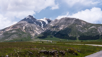 landscape in the Apennine mountains.
