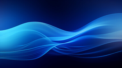 Dynamic Blue Waves Abstract Motion Background