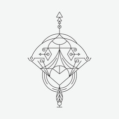 Ancient symbol bow series 002