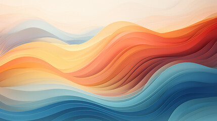 Obraz premium Fluid and Dynamic Waves Creating Artistic Patterns Background