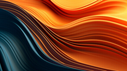 Fluid and Dynamic Waves Creating Artistic Patterns Background
