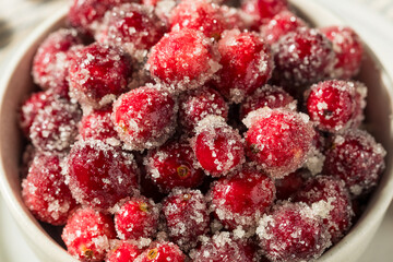 Organic Homemade Sugared Sweet Cranberries
