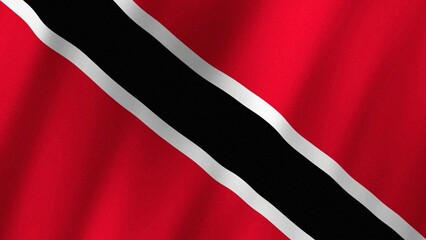 Trinidad and Tobago flag waving in the wind. Flag of Trinidad and Tobago images