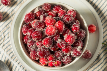 Organic Homemade Sugared Sweet Cranberries