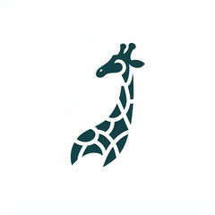 Giraffe logo illustration isolated on white background 
